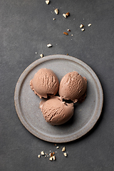 Image showing chocolate ice cream