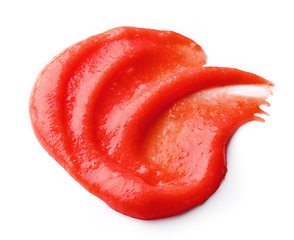 Image showing tomato puree on white background