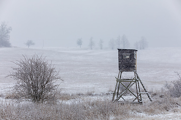 Image showing Winter landscape covered with snow