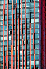 Image showing Skyscraper building facade close up