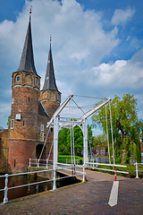 Image showing Oostport Eastern Gate of Delft. Delft, Netherlands