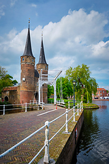 Image showing Oostport Eastern Gate of Delft. Delft, Netherlands