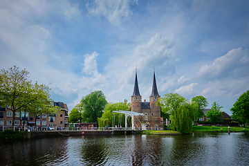 Image showing Oostport Eastern Gate of Delft. Delft, Netherlands