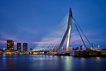 Image showing Erasmus Bridge, Rotterdam, Netherlands