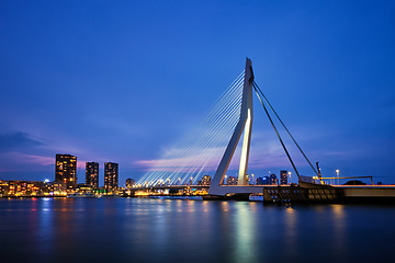 Image showing Erasmus Bridge, Rotterdam, Netherlands