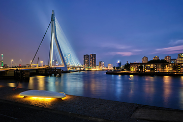 Image showing Erasmus Bridge, Rotterdam, Netherlands