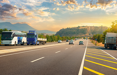 Image showing Expressway in mountains