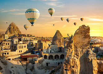 Image showing Flight over Cappadocia