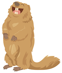 Image showing cartoon marmot animal character