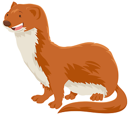 Image showing weasel cartoon animal character