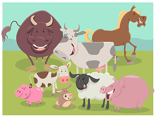 Image showing farm animal characters group