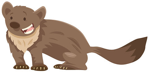 Image showing marten cartoon animal character