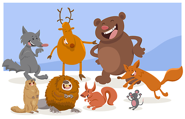 Image showing wild cartoon animal characters