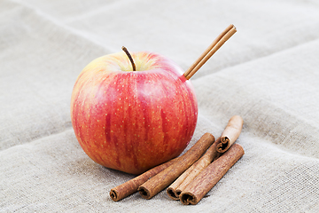 Image showing red ripe and juicy Apple