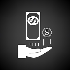 Image showing Cash Back To Hand Icon