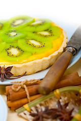 Image showing kiwi  pie tart and spices