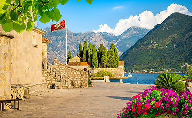 Image showing George Island near town Perast