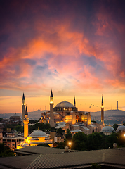 Image showing Hagia Sophia and beautiful sky