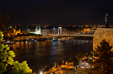 Image showing Illuminated Budapest at night