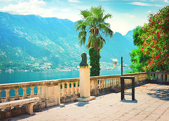 Image showing Kotor bay from the rooftop