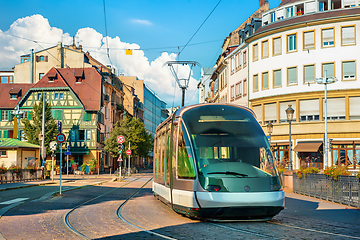 Image showing Modern tram in Strasbourg