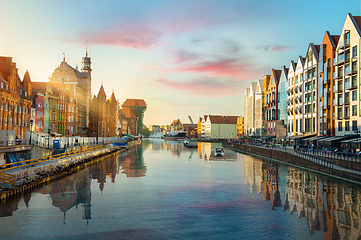 Image showing Motawa river in Gdansk