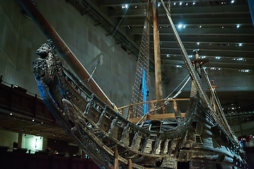 Image showing Stockholm, Swden - Novemer 6, 2018. Visit of The Vasa ship in Va