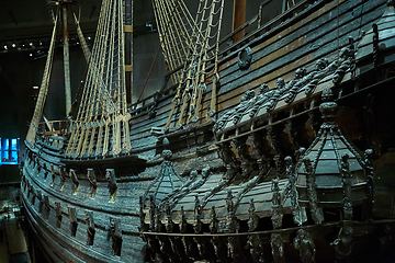 Image showing Stockholm, Swden - Novemer 6, 2018. Visit of The Vasa ship in Va