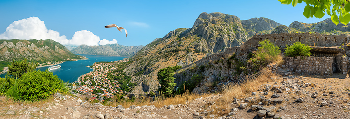 Image showing Mountains in the bay