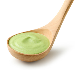 Image showing green vegetable cream soup