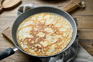 Image showing freshly baked crepe