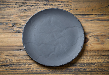 Image showing empty black plate