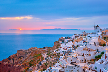 Image showing Famous greek tourist destination Oia, Greece