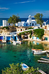 Image showing Mandrakia village in Milos island, Greece