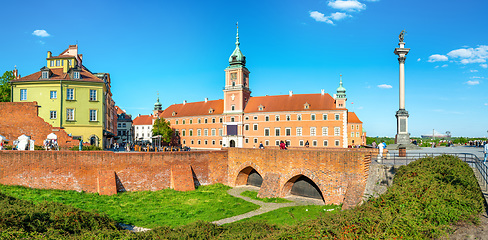 Image showing Old part of the city in Warsaw