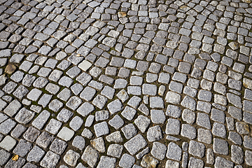 Image showing black cobblestones