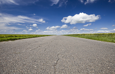 Image showing Road under the clouds