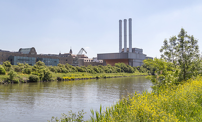 Image showing factory near river