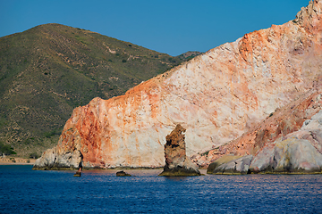 Image showing Rock formations in Aegean sea