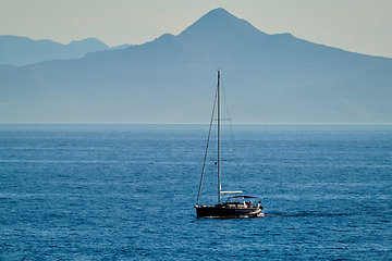 Image showing Yacht in Aegean Sea