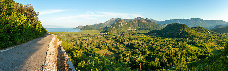 Image showing Panorama mountains in Montenegro