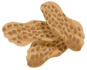 Image showing peanuts food object illustration