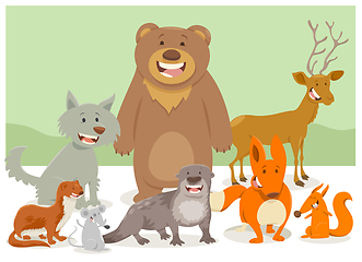 Image showing wild animal characters group