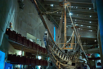 Image showing Stockholm, Swden - Novemer 6, 2018. Visit of The Vasa ship in Va