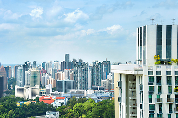 Image showing Singapore modern residential city district