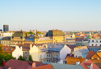 Image showing Skyline Zagreb Old Town Croatia
