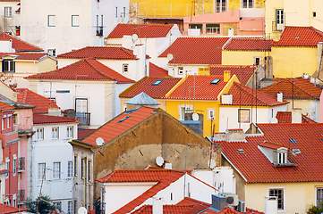 Image showing Lisbon traditional architecture Background Portugal