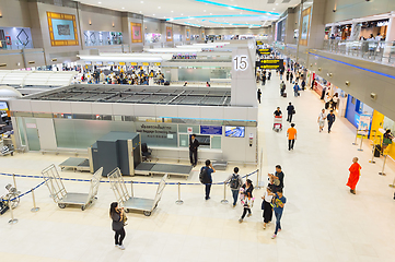 Image showing Don Mueang Airport hall. Thailand