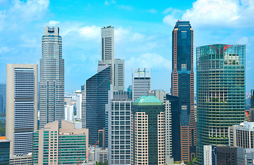 Image showing Singapore business financial downtown