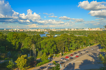 Image showing Kiev on green banks Dnipro